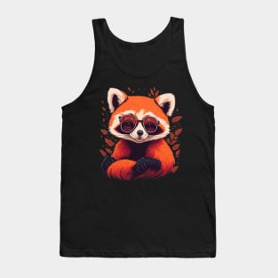 Red panda in sunglasses Tank Top